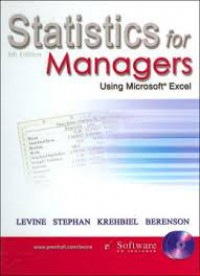 Statistic For Managers: Using Microsoft Excel