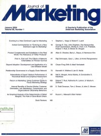 Journal of Marketing: Vol. 68 No. 1 | Januari 2004