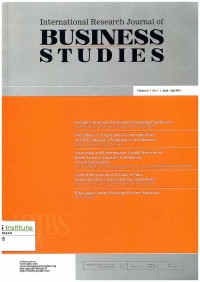 International Research Journal Business Studies Vol. 6 No. 1 | April-July 2013