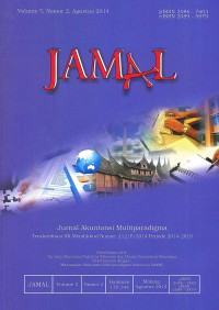 JAMAL: Jurnal Akuntansi Multiparadigma: Vol. 5 No. 2 | Agustus	2014