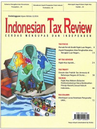 Indonesian Tax Review: Vol. VIII/Edisi 12	 | 2015