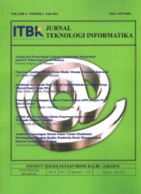 Jurnal Teknologi Informatika: Vol. 4 No. 2 | Juli 2012