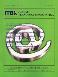 Jurnal Teknologi Informatika: Vol. 5 No. 2 | Juli 2013