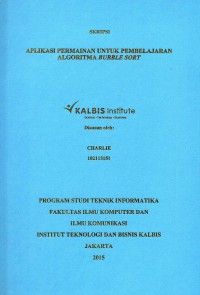 Aplikasi Permainan Untuk Pembelajaran Algoritma Bubble Sort