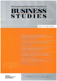 International Research Journal of Business Studies: Vol. 8 No. 2 | August - November 2015