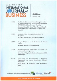 Gadjah Mada International Journal of Business: Vol. 18 No. 2 Mei - Agustus 2016