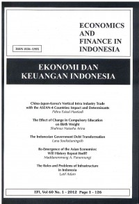 Ekonomi dan Keuangan Indonesia: Vol. 60 No. 1 | 2012