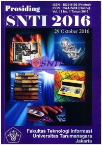 Prosiding SNTI 2016: Vol. 13 No.1 | 29 Oktober 2016