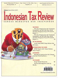 Indonesian Tax Review: Vol. IX/Edisi 10 | 2017