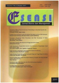 Esensi: Jurnal Bisnis dan Manajemen Vol. 7 No. 2 | Oktober 2017