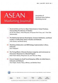 Asean Marketing Journal: Vol. VII Issue 1 | June 2015