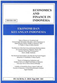 Ekonomi dan Keuangan Indonesia: Vol. 68 No. 3 | 2010