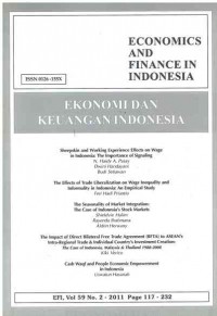 Ekonomi dan Keuangan Indonesia: Vol. 59 No. 2 | 2011