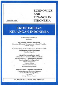 Ekonomi dan Keuangan Indonesia: Vol. 59 No. 3 | 2011
