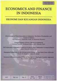 Ekonomi dan Keuangan Indonesia : Vol. 61 No. 3 | 2015