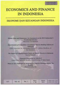 Ekonomi dan Keuangan Indonesia : Vol. 62 No. 1 | 2016