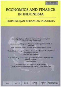 Ekonomi dan Keuangan Indonesia : Vol. 62 No. 2 | 2016