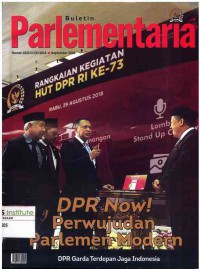 Buletin Parlementaria: No. 1023/I/IX/2018 | September 2018