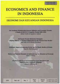 Ekonomi dan Keuangan Indonesia : Vol. 63 No. 1 | 2017