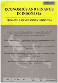 Economics and Finance in Indonesia : Vol. 64 No. 1 | 2018