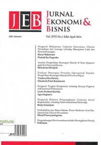 Jurnal Ekonomi dan Bisnis