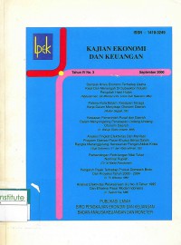 Kajian Ekonomi dan Keuangan: Th. IV No. 3 | September 2000