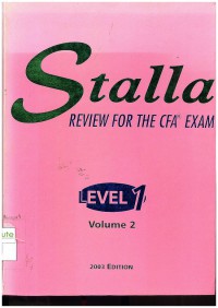 Stalla Review for the CFA Exam : Level 1 Volume 2