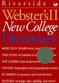 Webster's II: New college dictionary