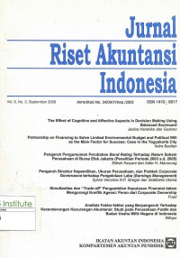 Jurnal Riset Akuntansi Indonesia: Vol. 9 No. 3 | September 2006