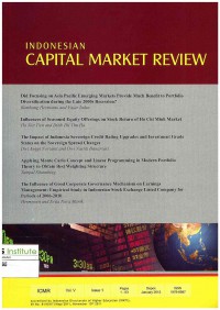 Indonesian Capital Market Review Vol. V January 2013