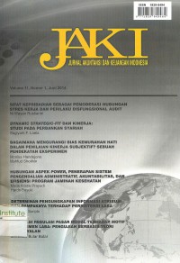 JAKI: Jurnal Akuntansi dan Keuangan Indonesia: Vol. 11 No. 1 | Juni 2014