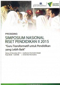 Prosiding Simposium Nasional Riset Pendidikan II 2015 