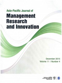 Asia-Pasific Journal of Management Research and Innovation: Vol. 11 No 4 | December 2015