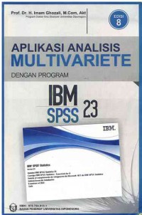 Aplikasi Analisis Multivariete dengan Program IBM SPSS 23