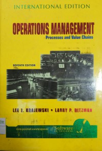 Operations Management: processes and value chains