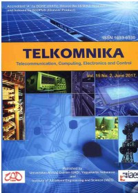 Telkomnika : Telekomunication, Computing, Electronics and Control : Vol. 15 No. 2 I June 2017