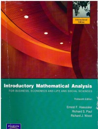 Inrtroductory Mathematical Analysis For Business, Economics, and the Life and Social Sciences