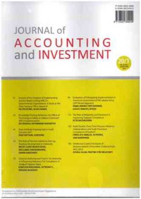 Journal of Accounting and Investment : Vol. 20, No.1 I January-April 2019