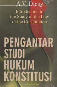 Pengantar Studi Hukum Konstitusi