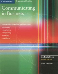 Communicating in Business, Student's Book: Professional English