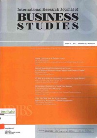 International Research Journal Business Studies : Volume 10 No. 3 I December 2017 - March 2018