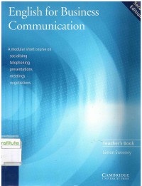 English for Business Communication: Teacher's Book 2 Ed.