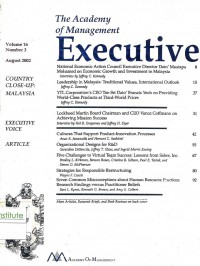 The Academy of Management Executive: Vol. 16 No.3| August 2002