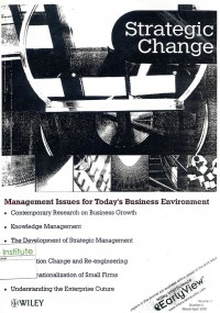 Strategic Change: Vol. 11 No. 2 | March-April 2002