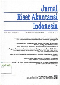 Jurnal Riset Akuntansi Indonesia: Vol 8 No. 1 | Januari 2005