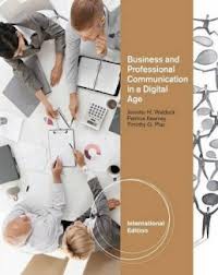 Business and Professional Communication in a Digital Age