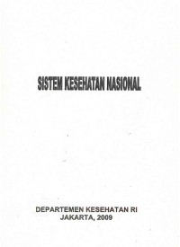 Sistem Kesehatan Nasional