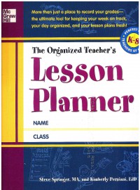 The Organized Teacher's Lesson Planner