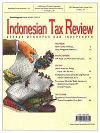 Indonesian Tax Review: Vol. VIII/Edisi 23 | 2016