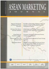 Asean Marketing Journal: Vol. VI - No.2 | Desember 2014